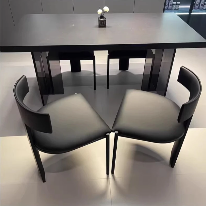 Minimalist Designer Dining Chairs Light Luxury Kitchen Stool Solid Wood Dining Room Furniture for Home Study Computer Chair