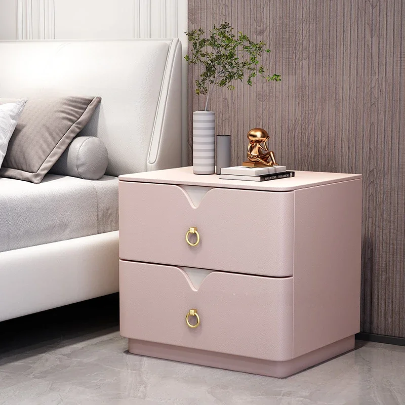 Cabinet Storage Living Room Bedside Table Bedroom Closets Night Stand Floating Nightstand Cute End Tables White Side Bed Locker image 3