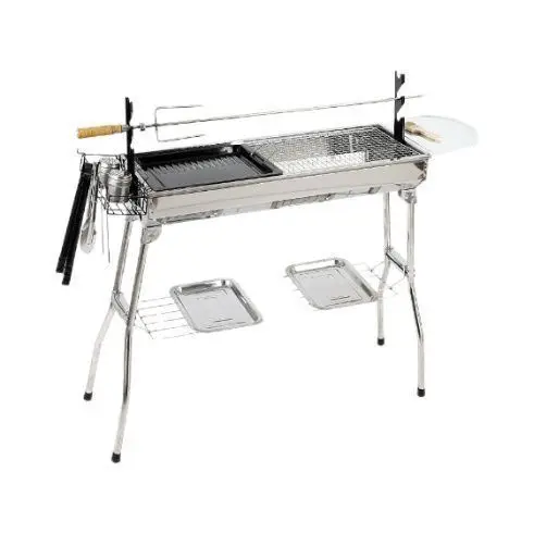 グリル家庭用、バーベキューグリル屋外カーボンバーベキューストーブ、厚みのある無煙炭棚バーベキュー用品ツール