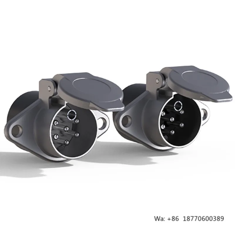 custom-detachable-7pin-trailer-connector-male-female-high-power-connector-24v-metal-plug-and-socket-truck-connector