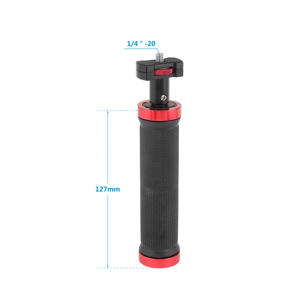 SZRIG Rubber Handgrip With 1/4"-20 Thumbscrew Support Mount For DSLR Camera Cage Accessory