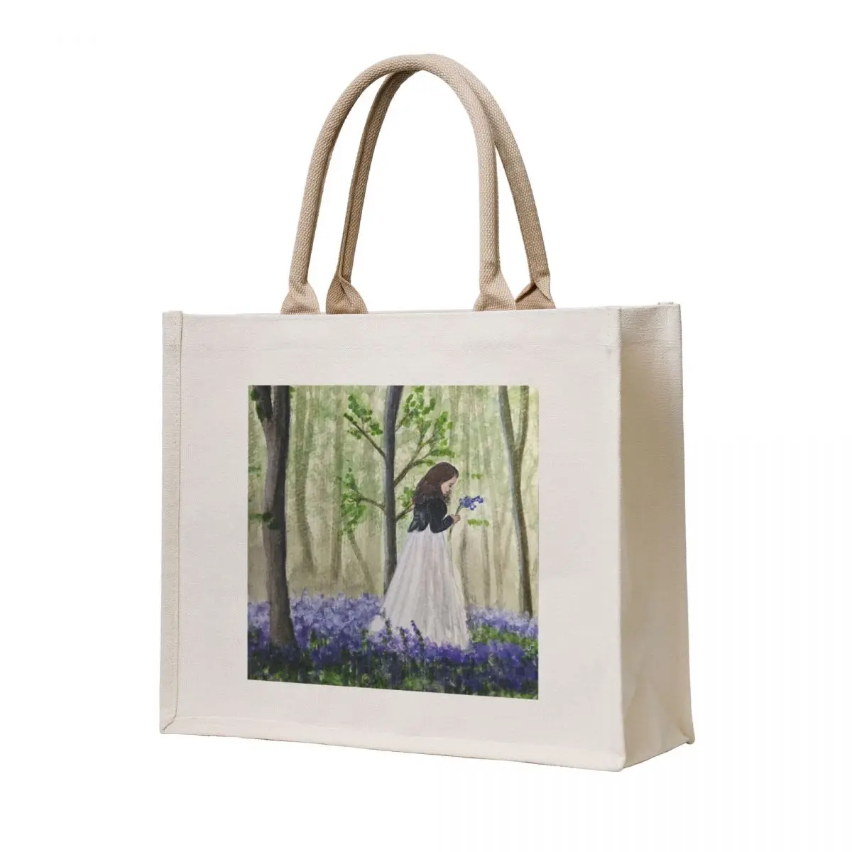

Charlotte In The Bluebells Tote Bag woman shopping bag shopper bag women Handbags women foldable reusable
