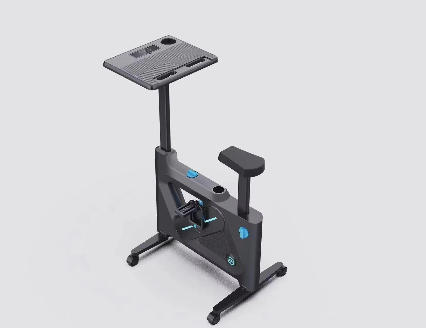 Portable Spinning Exercise Bike With Desk Intelligent Table Tech High‑Efficiency Fat‑Burning Fitness For Home Office Gym