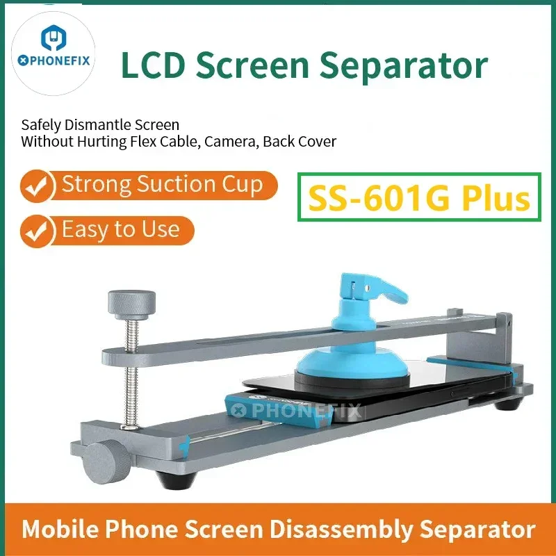 SUNSHINE SS-601G Plus Mobiele Telefoon LCD Scherm Separator met Zuignap Verwarming-gratis Snelle Veilige Verwijdering Scherm Reparatie Tools