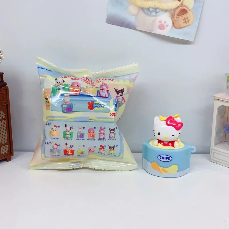 MOETCH Sanrio Characters Snack Box Mini Figure My Melody Kuromi Cinnamoroll  Pochacco Blind Box Collectible Cute Toy - view 3