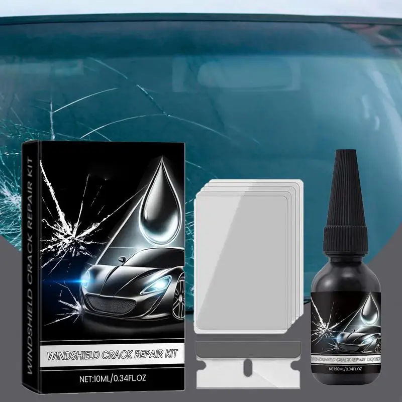 Car Glass Scratch Repair Agent Automotive Glass Repair Fluid Car Windshield Resin Cracks Tool Kit Amino-acrylate Auto Accessory