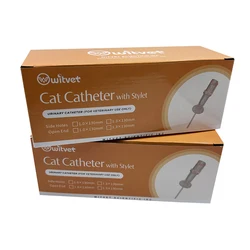 Wholesale 100pcs Cat Urinary Catheter Cat Catheter with Stylet 1.0 1.3 End Hole Side Holes Veterinary Urinary Cat Catheters