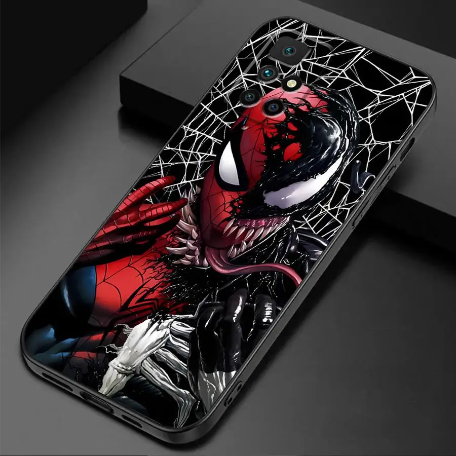 Marvel Spider Man Venom Cover Phone Case for Redmi Note 11 Pro 9 8 7 10S 12S 9S 11S 10 Pro 12 9T 8T 10 13 TPU Soft