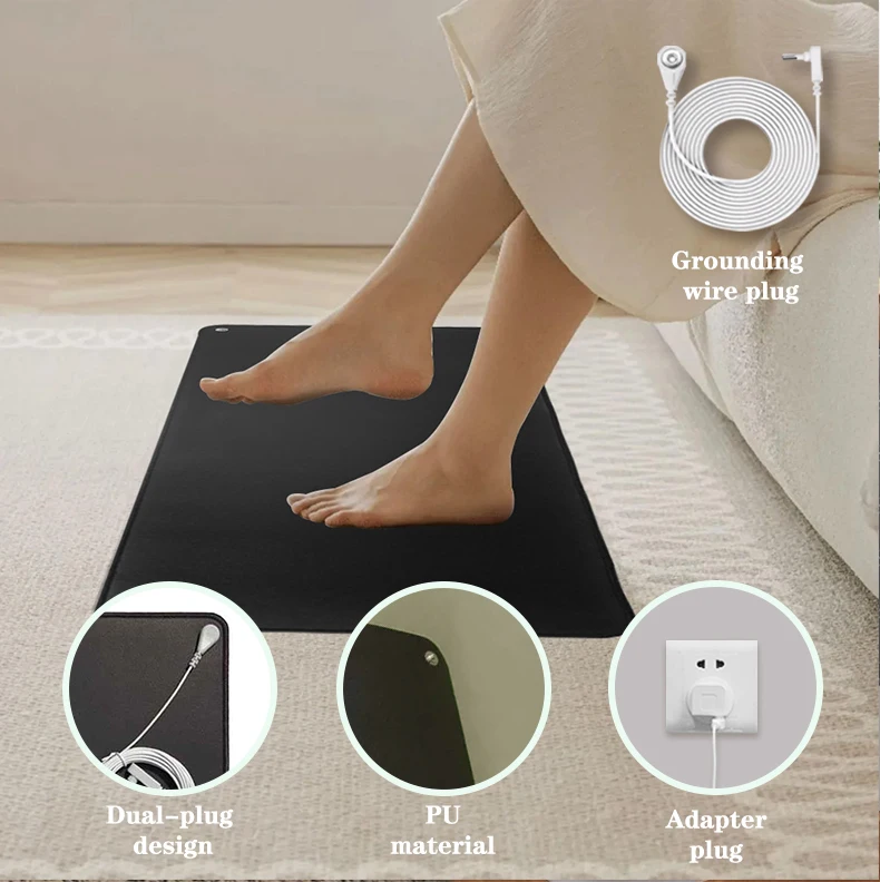 Earthing Universal Mat 26*65cm Earth desk mat conductive kit EMF protection for health with 5meter grounding cord