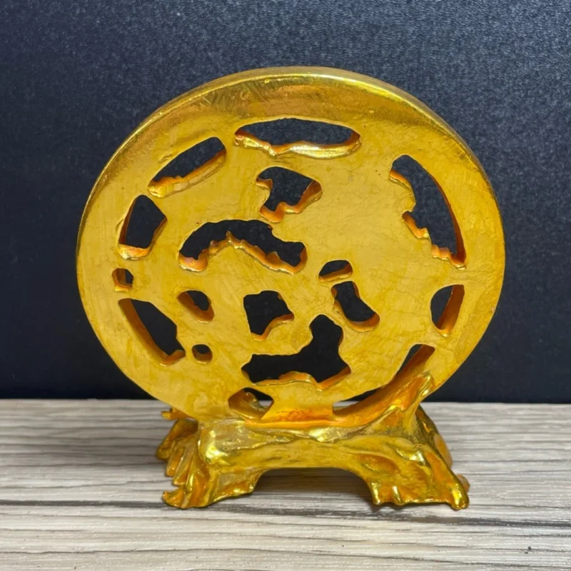 Gilt Dragon and Phoenix Ornament