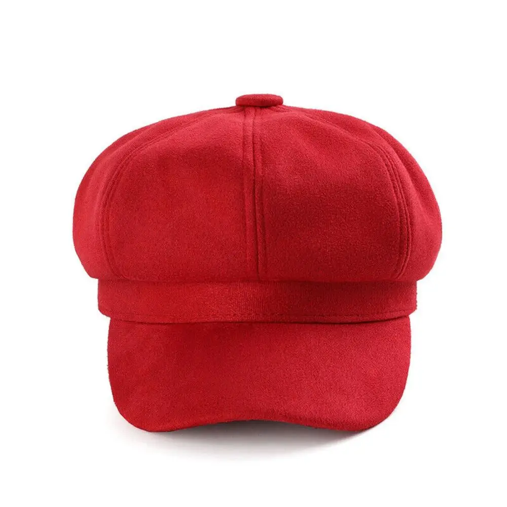 Vintage Casual Hats & Caps Truck Hat Suede Fabric Baker Cap Berets Newsboy Hat Beret Hat