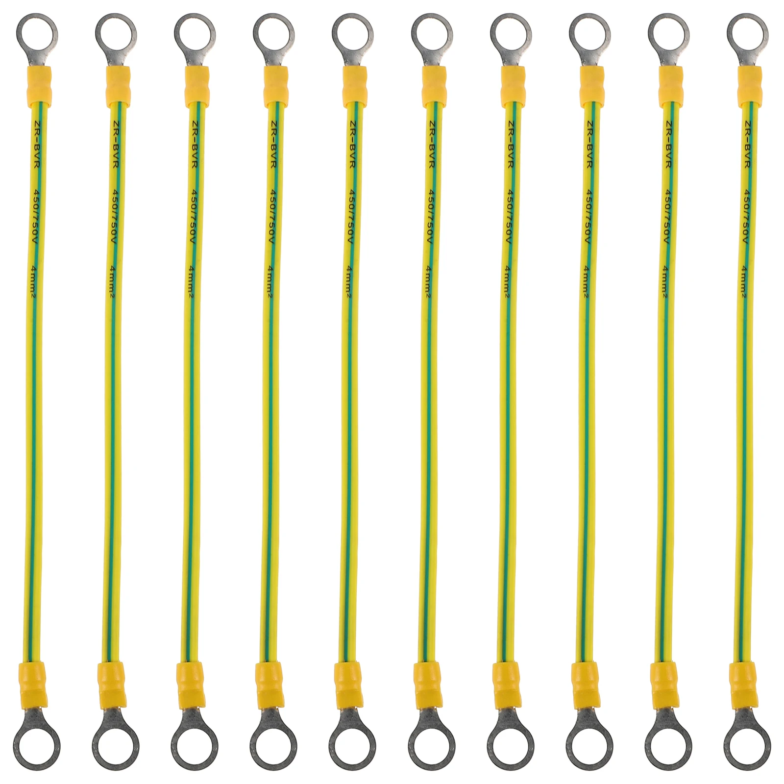 

10pcs Ground Cables Copper Conducting Wire Marine Automotive Grounding Cable For Trucks Solar Panels Grounding Supplies