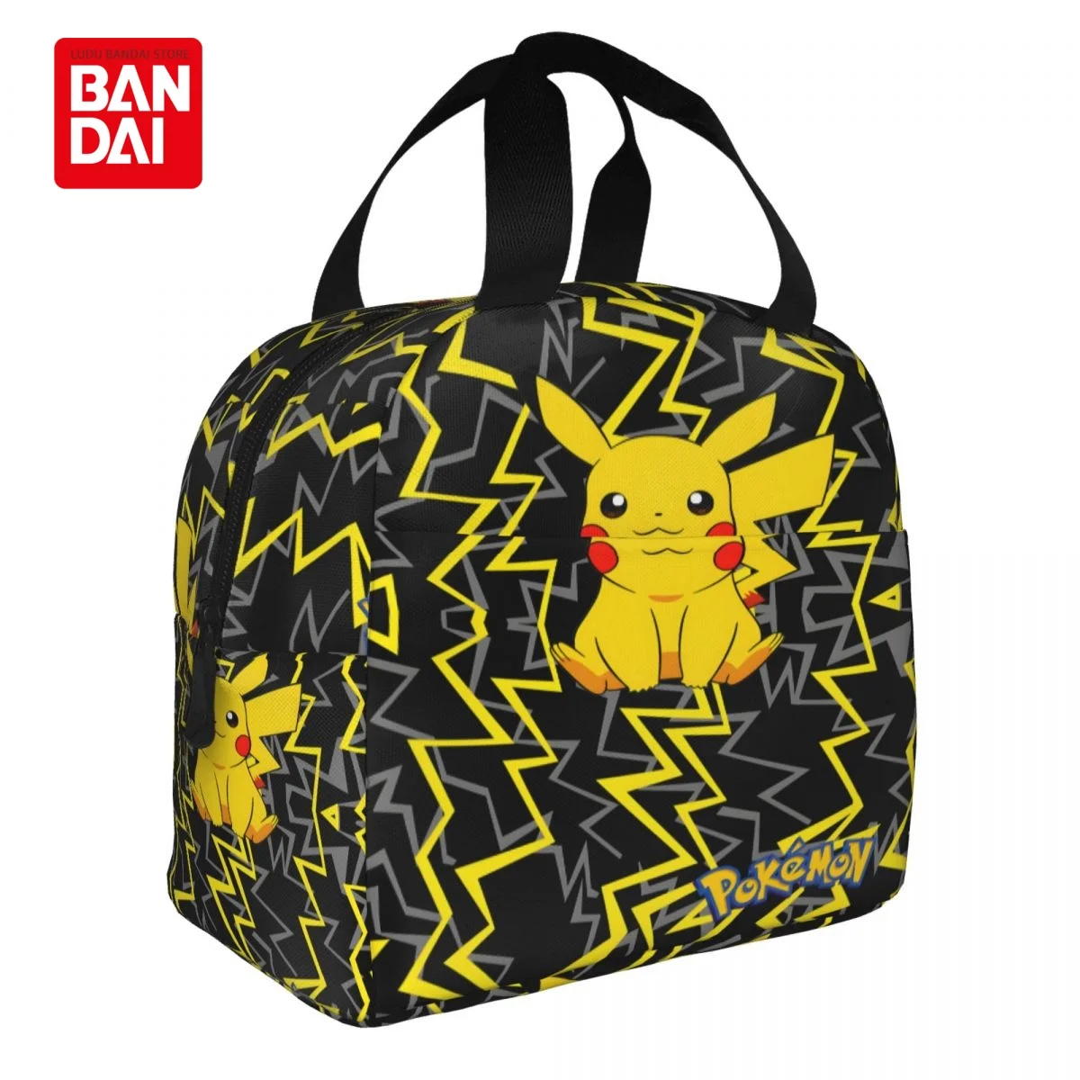 

Bandai Japan Anime Pokemon Lunch Bag for School Kids Office Pikachu Sac Lunch Portable Thermal Cooler Lunch Box Handbag Gift