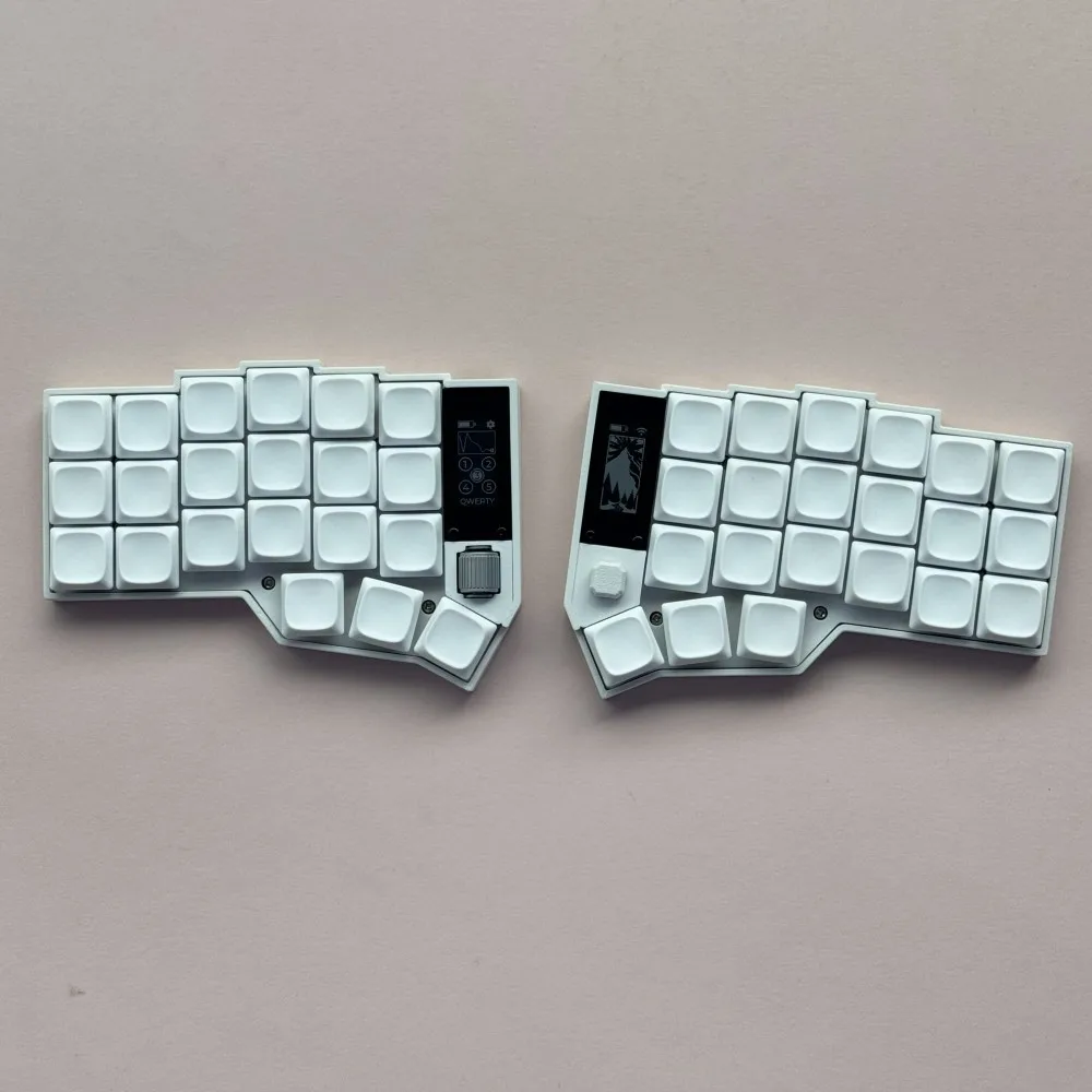 

Комплект клавиатуры Corne Joy Split, беспроводной джойстик на заказ, прозрачная клавиатура 3x6, двухрежимный комплект низкопрофильной клавиатуры Gateron/Choc