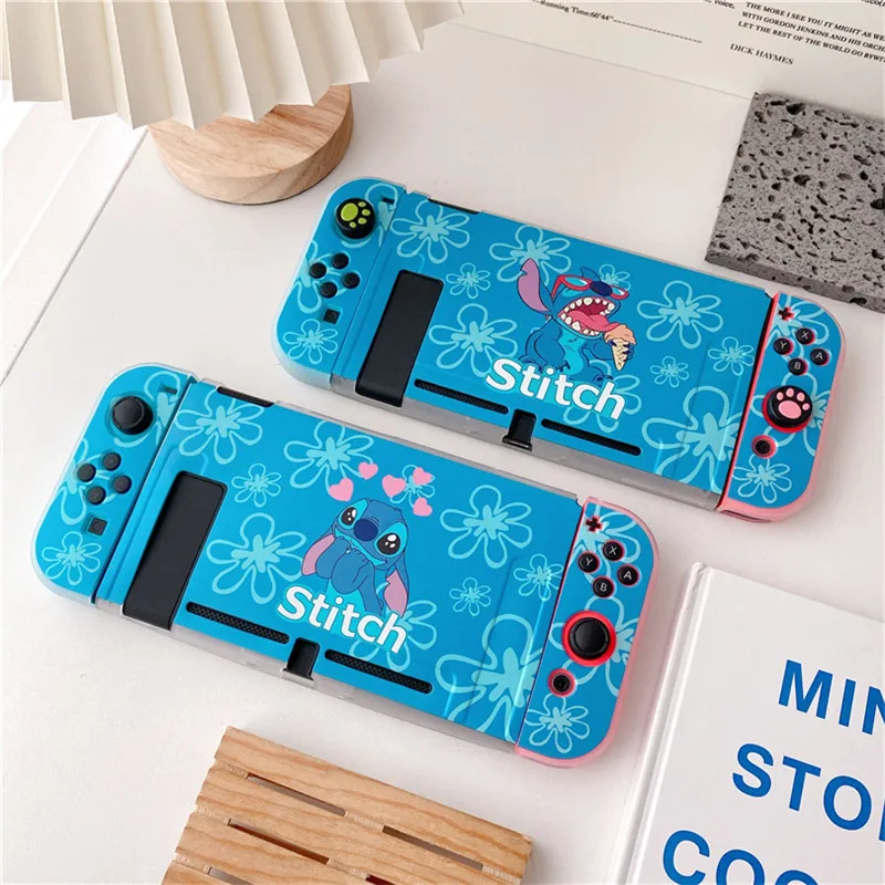 Disney Stitch per custodia per interruttore scatola protettiva divisa per accessori Nintendo Switch NS Console TPU Fundas