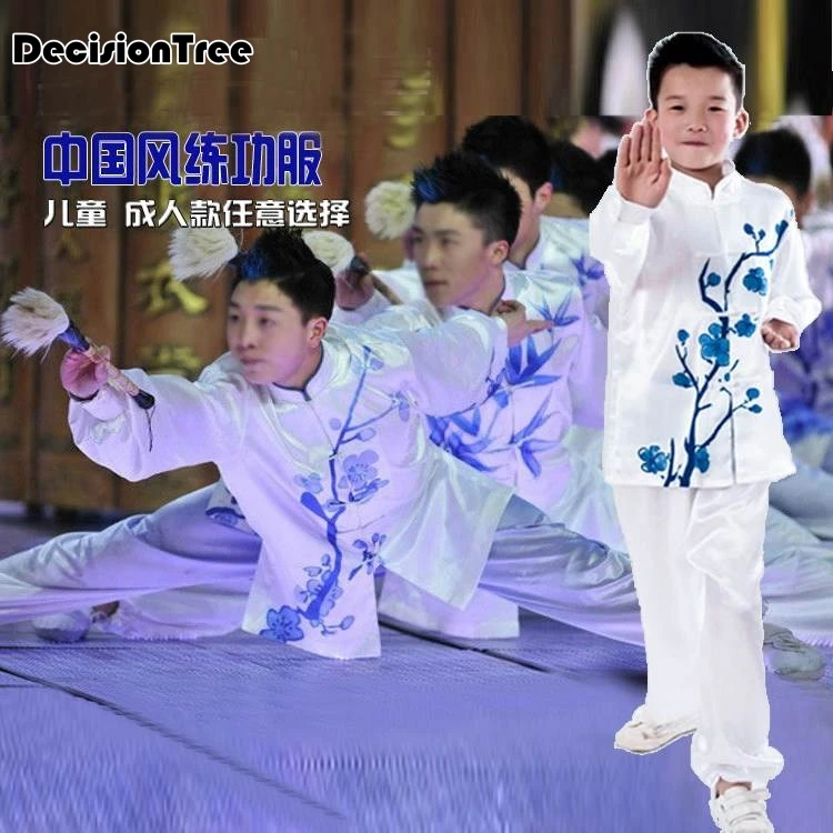 2025 men tai chi wushu shaolin clothing kung fu uniform wing chun uniform embroidered dragon demo outfit men martial arts suit