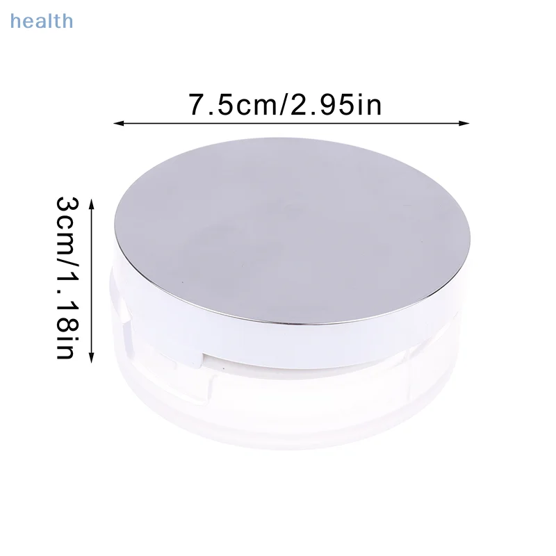 8g vazio caixa de pó solto recarregável portátil maquiagem configuração pó blush caso recipiente com espelho puff e rede elástica