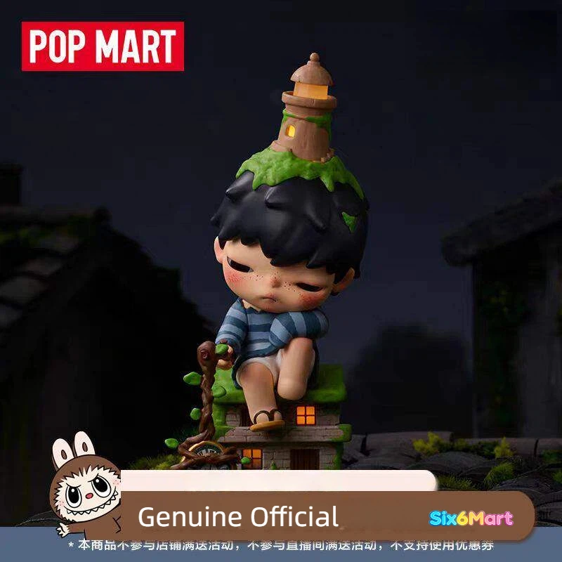 

Genuine POPMART New Hirono Figurine Behind Time Desktop Decoration Ornament Collectible Pvc Toy Hanging Card Gift Surprise box