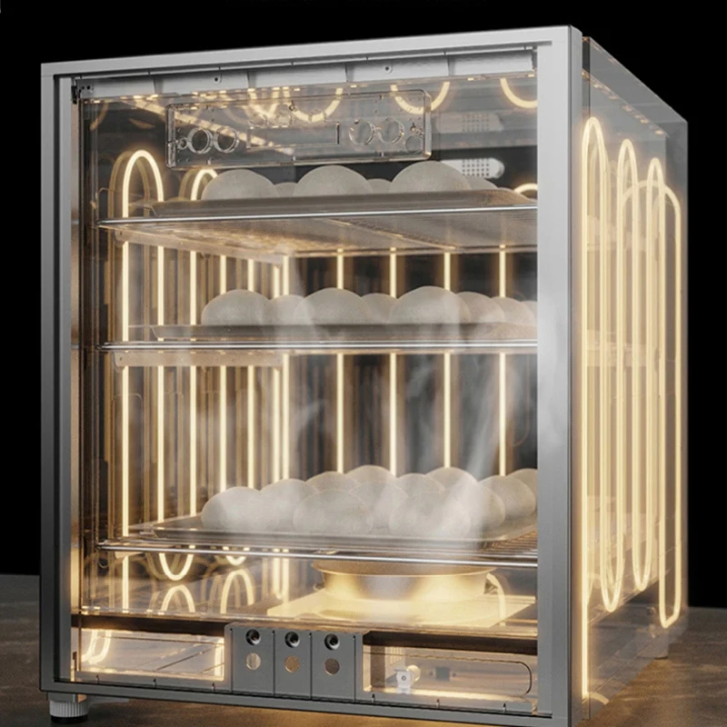 New 70L Dough Bread Fermentation Cabinet Two Layers Electric Yogurt Bread Fermenting Machine Kitchen Use