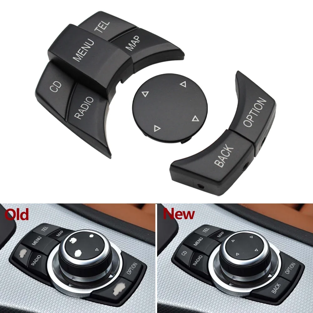 Car CIC IDrive Multimedia Control Knob Menu Button Keys For BMW X1 X5 X6 1 3 5 Series E84 E90 E91 E92 E70 E71 E72 E60 E87 E88