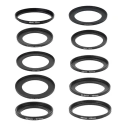 49-52 40.5-52 52-67 49-58 58-77 52-72 43-52 32-37 40.5-49 46-49 52-58 62-77 37-49mm Metal Step Up Rings Lens Adapter Filter