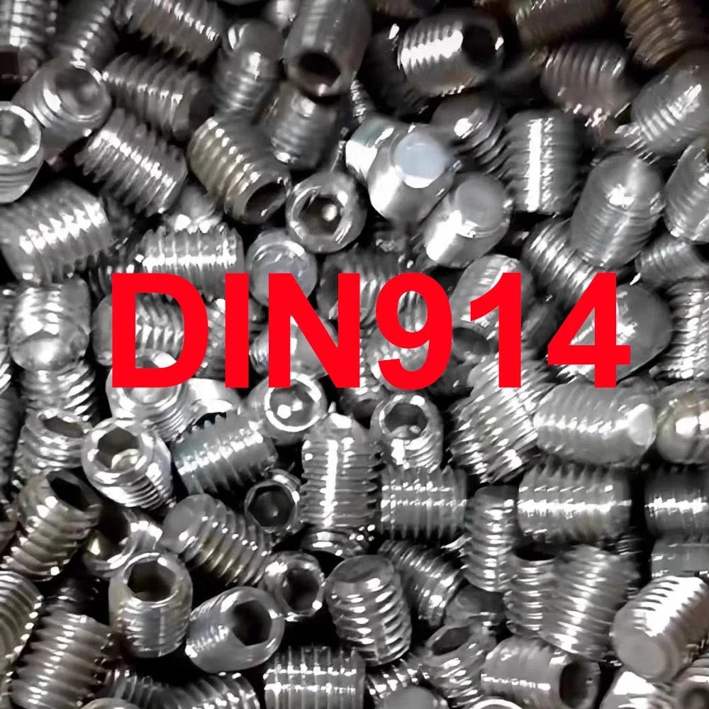 M2 M2.5 M3 M4 M5 M6 M8 M10 Socket Set Screw DIN914 304 Stainless Steel Hex Hexagon Socket Allen Head Cone Point Grub Screws