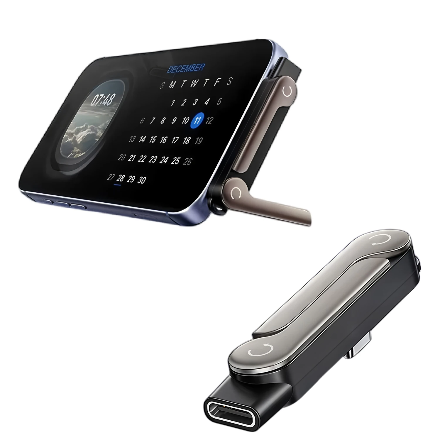 240W USB C Built-in Stand Adapter Multi-function Foldable Converter For IOS 15 16 17 Macbook Xiaomi Samsung Phone Charge Bracket