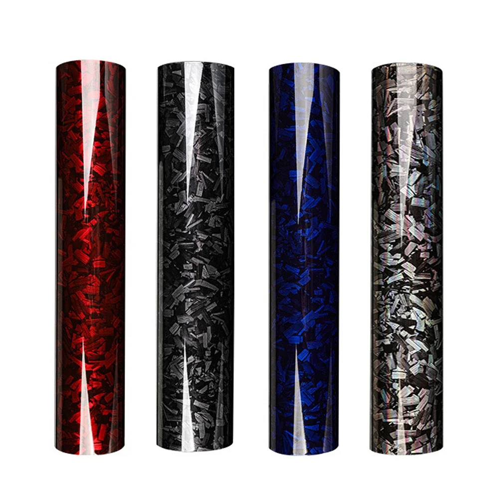 

Carbon Fiber Film Glossy Black Car Body Film Forged Carbon Fiber Vinyl Wrap Film Self Adhesive Decal Sticker for Car Accessories