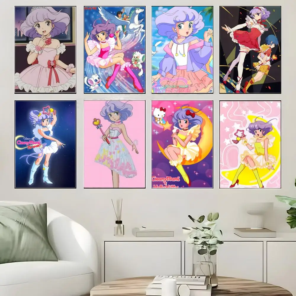 Anime M-Magicals Angels Creamys Mamis Poster  Self-adhesive Art Waterproof Paper Sticker Coffee House Bar Room Wall Decor