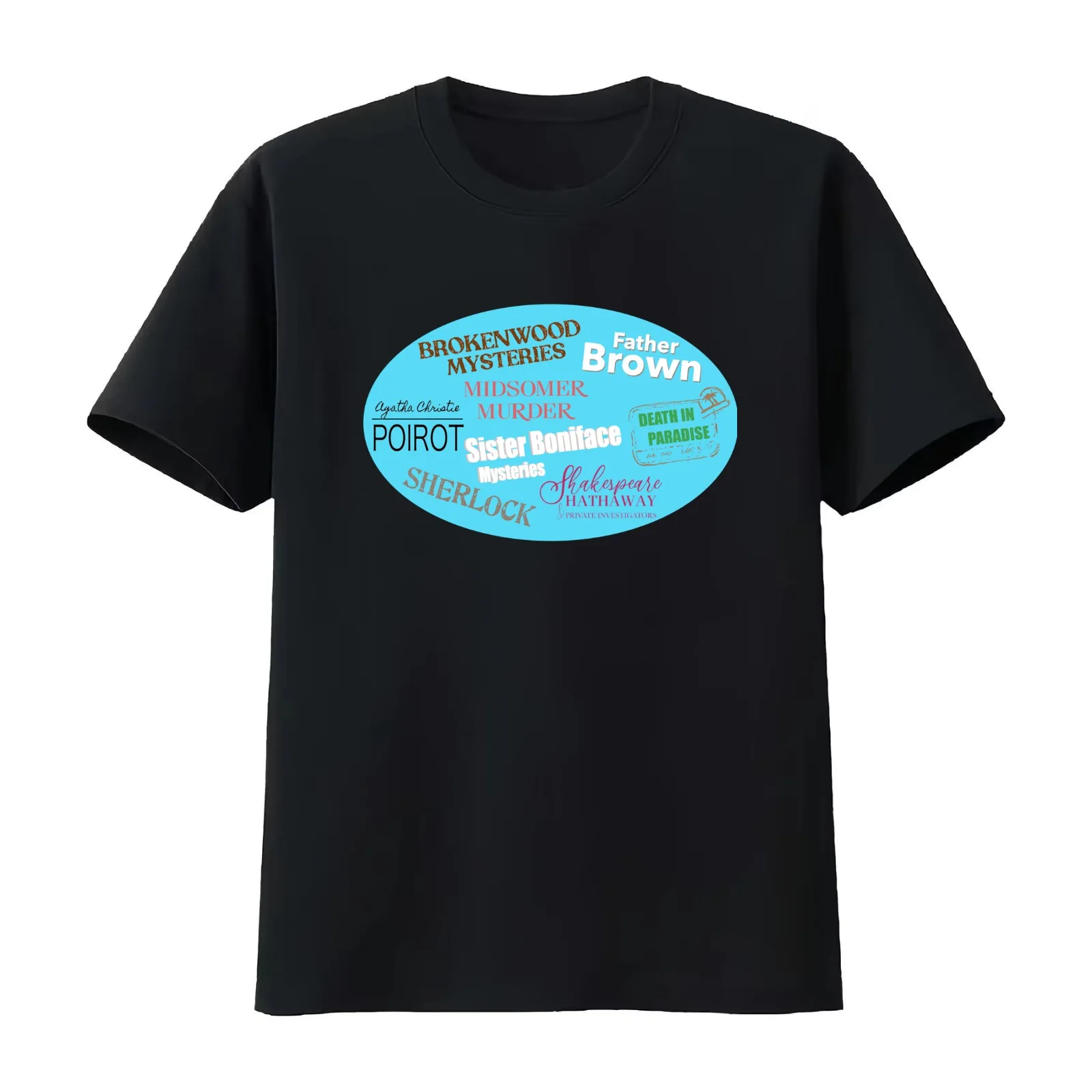 The Best TV Mystery Series T-Shirt Summer Casual Cotton Tee Oversized Streetwear Tops Vintage Graphic Print Unisex Men Women