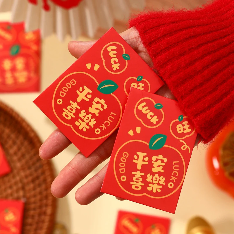 10Pcs Chinese Style Snake Year Red Envelope Creative Spring Festival Lucky Money Envelopes Cartoon Cute Mini Red Packet Gifts