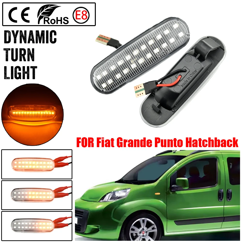 

Sequential Lamp For Fiat Doblo I Estate (119, 223) 2001.03-2019 LED Dynamic Turn Signal Side Marker Light