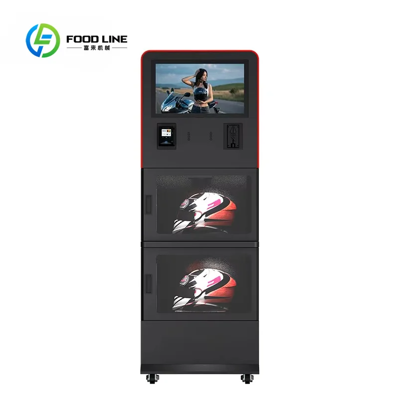 Custom Automated Helmet Cleaning Vending Machine, Sanitation Inside Deodorizer for Motorcycle Bike Commercial Self Service Use