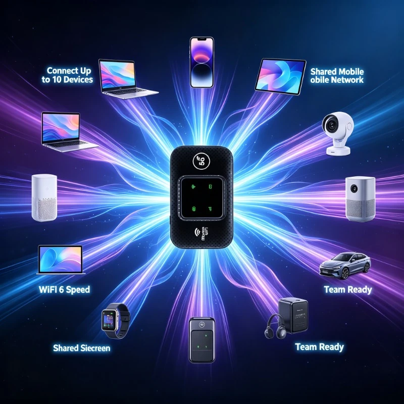 1. Multi‑Device Access 4G WiFi6 Modem, SIM Slot Supported For Road Trip And Household Backup Network