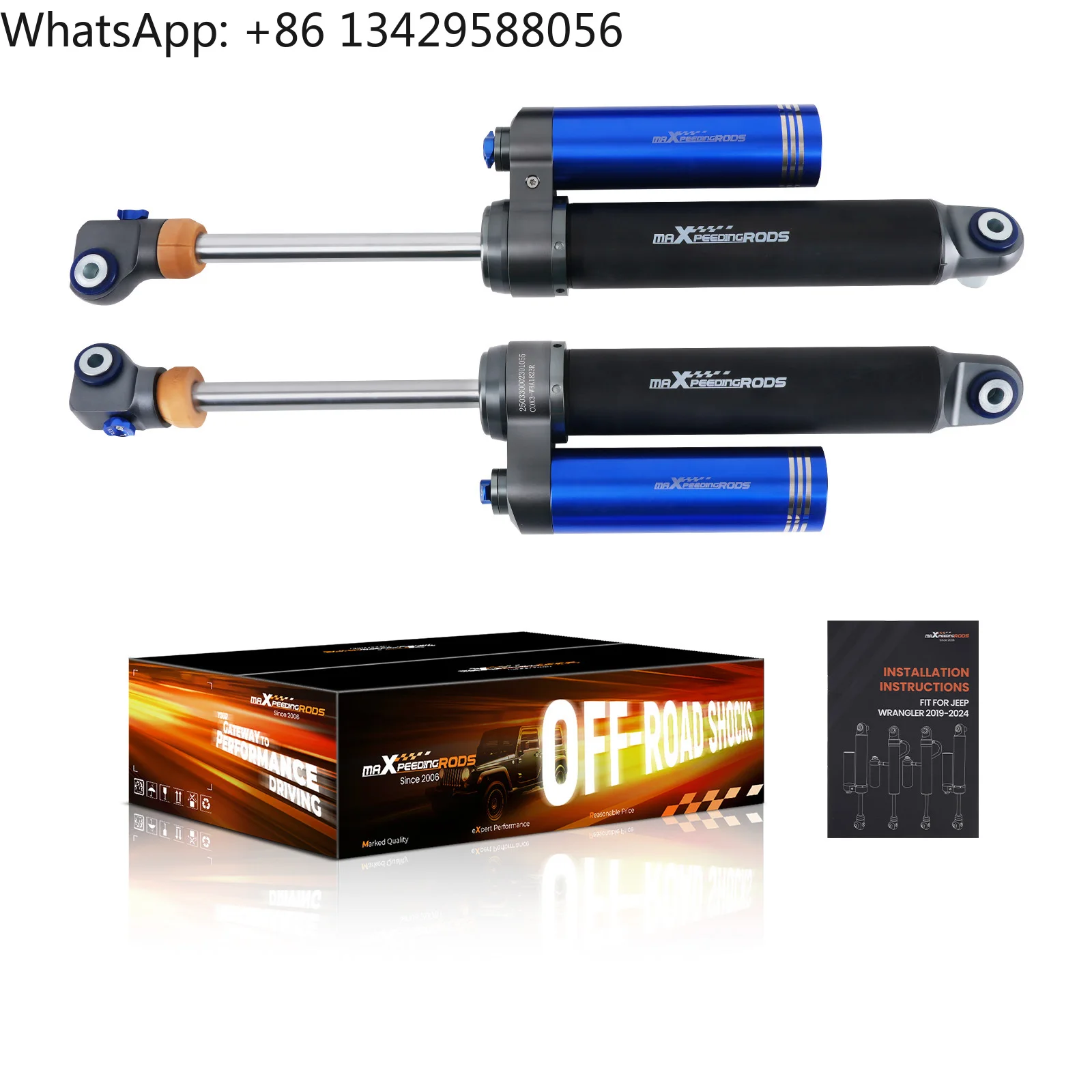 

MaXpeedingrods Remote Reservoir Rear Shocks 1.5-3.5" Lift for Wrangler JL 18-22