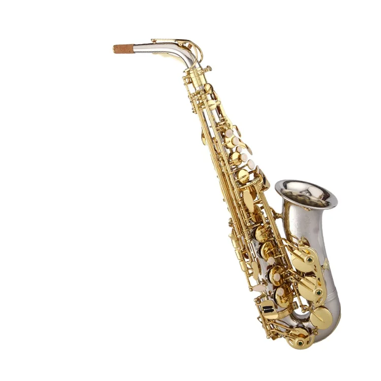 EB Alto Saxophone Cupronickel Body Lacquered Finish Easy Install Woodwind For Beginner Student Daily Playing Performance
