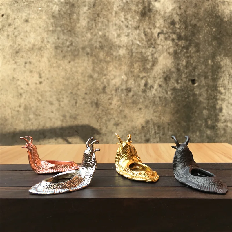 4pcs Metal Silver Black Golden Crystal Sphere Holder Snail Shape Ball Egg Base Display Stand Home Decor Desktop Ornaments