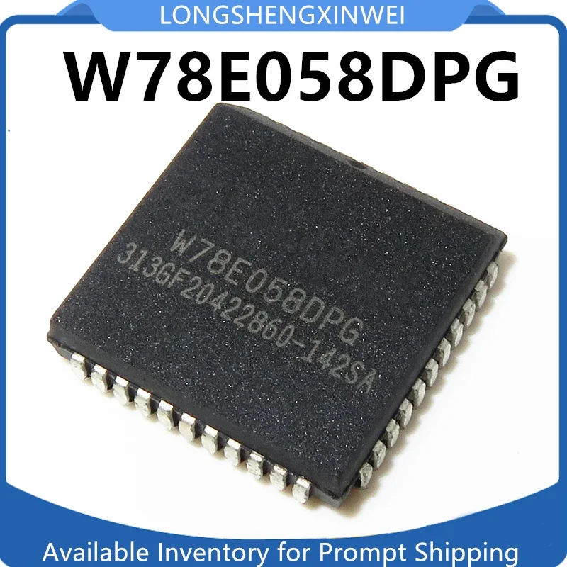 1PCS  W78E058 W78E058DPG NEW Microcontroller Chip PLCC-44 Patch