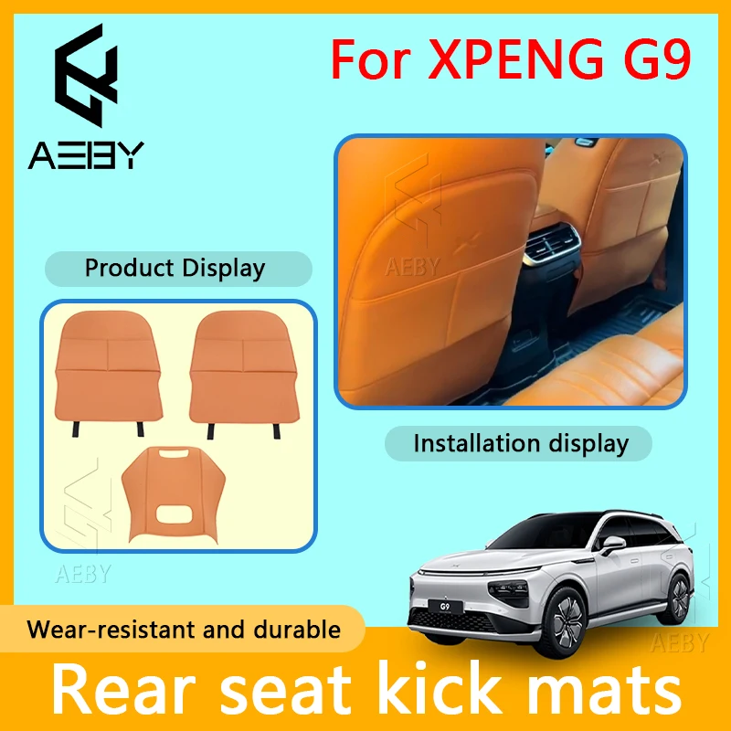 

AEBY Car Anti-Kick Mats In The Rear Seats For XPENG G9 2022-2025 Dirt-Resistant And Wear-Resistant Modified Interior Accessories