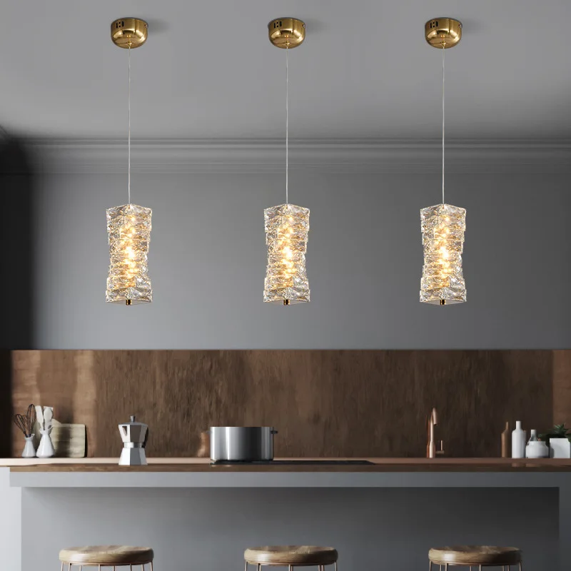 

Italian Light Luxury Crystal Chandelier, Postmodern Simple Dining Bar Table Lamp, Bedside , Master Bedroom