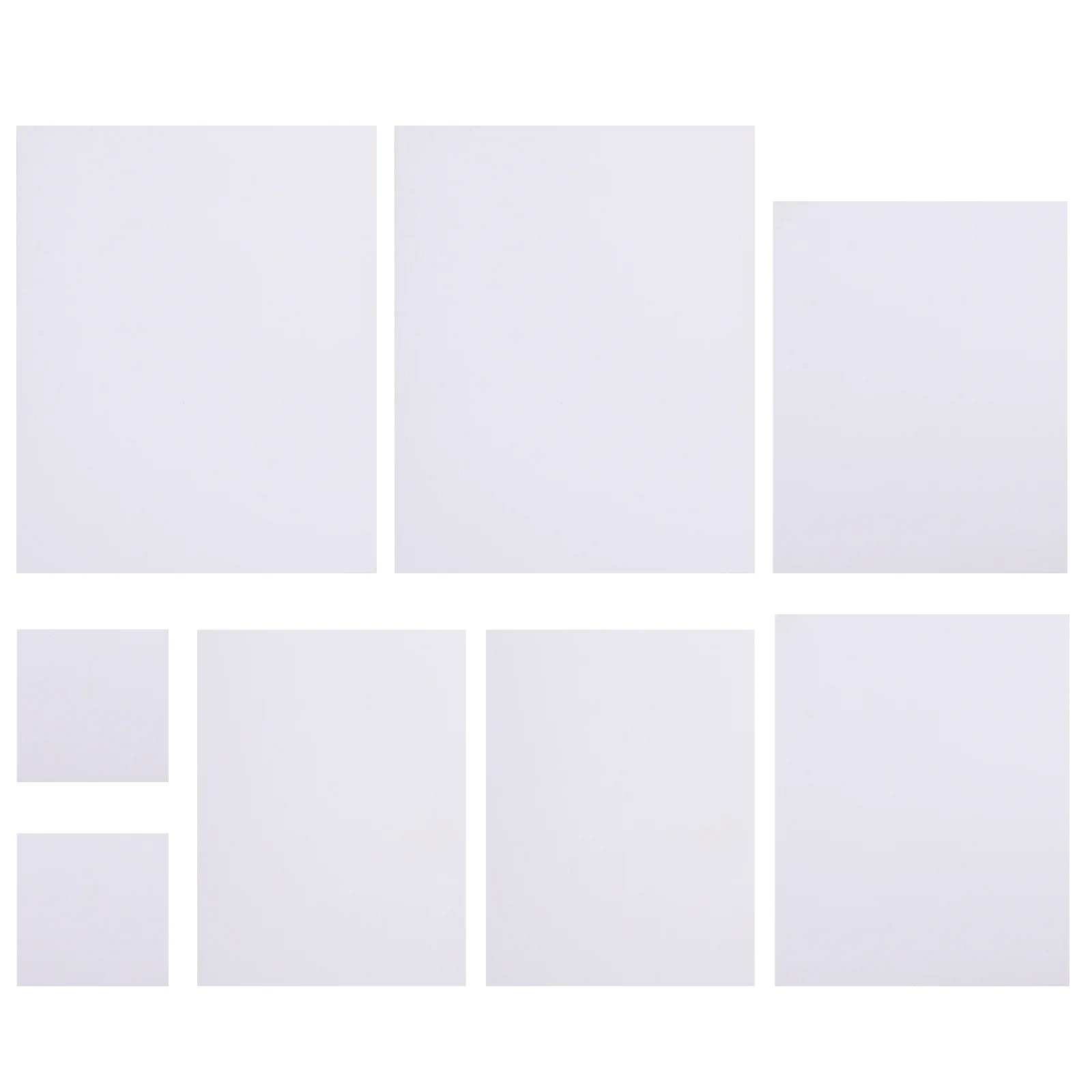 

8Pcs Neat Edges Oil Painting Canvases Art Student Painting Tools White Panels Artist Stretched Canvas Stretched Canvas