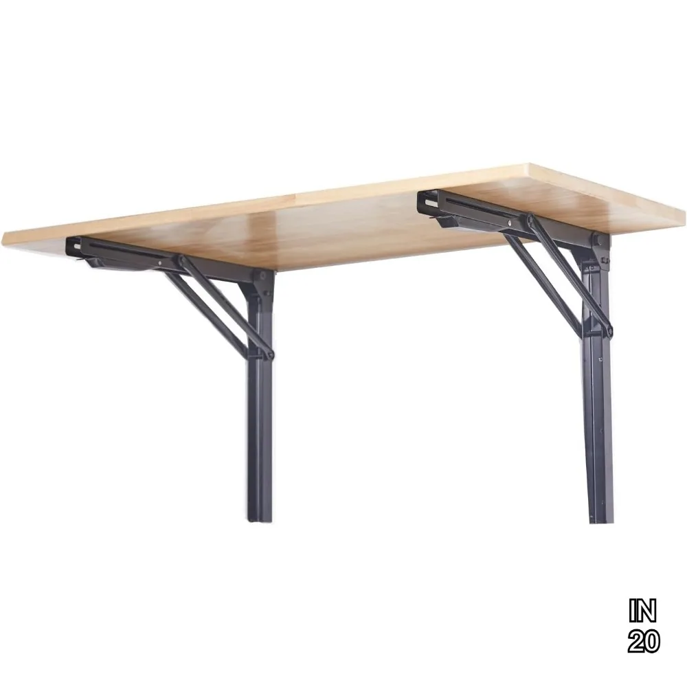 

Heavy Duty Folding Workbench, Wall Mounted Foldable Table for Garage Workshop, Holds 550 lbs