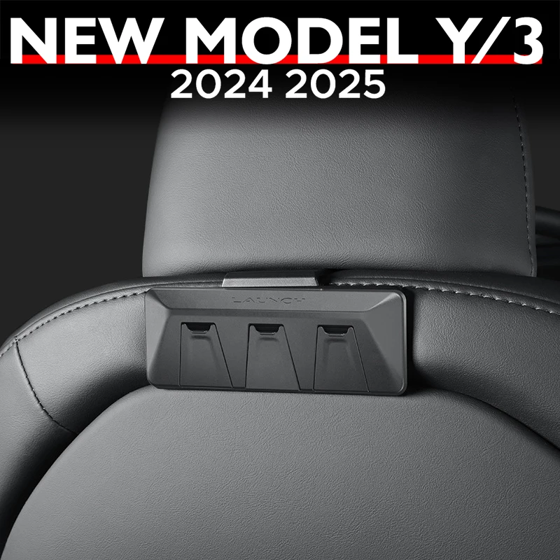 Seat Back Hook for Tesla New Model Y Juniper 2025 Launch Model 3 Highland 2024 Multiple Hooks Foldable Design