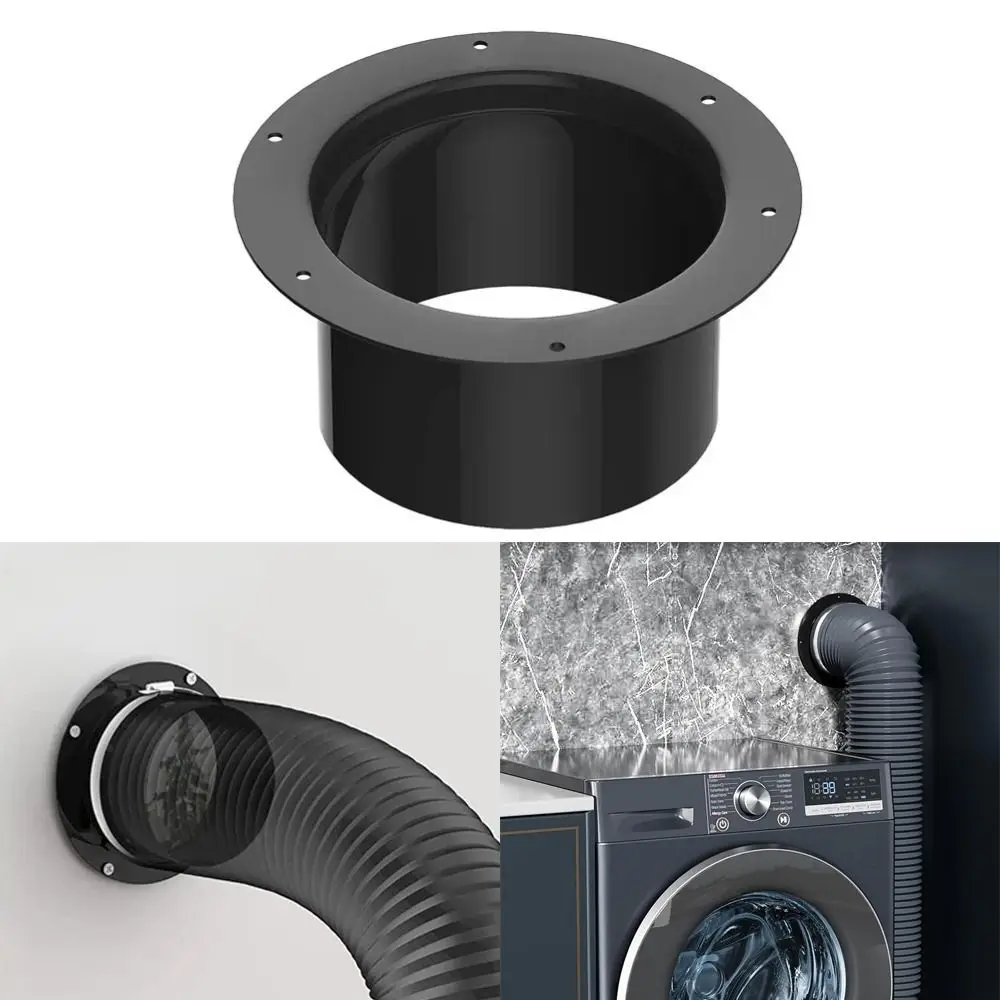 

1 шт., настенный фланцевый соединитель из АБС-пластика для вентиляционной трубы, соединение воздуховода, круглый 100 мм, 125 мм, 150 мм, черные аксессуары для дома