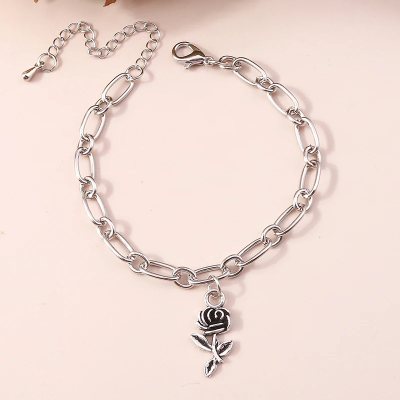 Aihua Bohemia Hamsa Hand Kreuz Armband für Frauen Herz Stern Rose Charm Armband Damen Boho Schmuck neu in Armband Geschenke – Detail 17