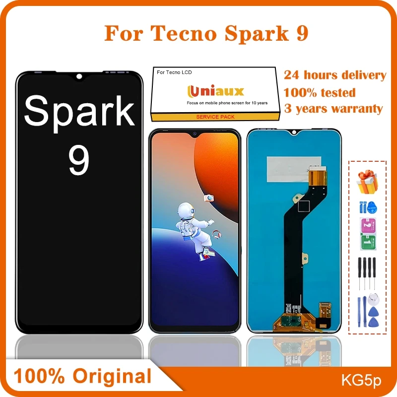 

Для Tecno Spark 9/9T мобильного телефона ЖК-экран в сборе с сенсорным экраном Замена ЖК-панели