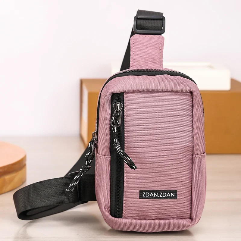 Unisex New Mini Chest Pack Serviceable Nylon Cloth Training Gym Small Crossbody Bag Teenage Outdoor Sport Wallet Shoulder Bags