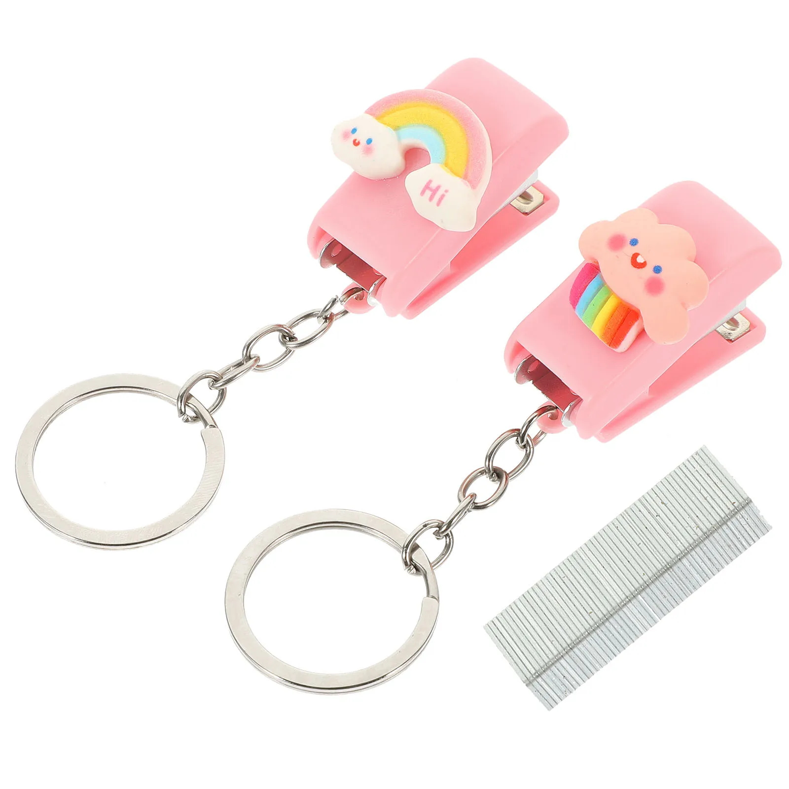 1Set Small Mini Stapler Compact Lightweight Office Stapler for Desk School Paper Stapling Easy Use Cute School Supplies