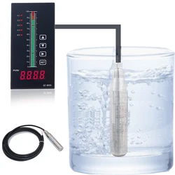 Sensore di livello del liquido 24VDC 1m 2m 3m 4m 5m 6m 7m 8m 9m 10m 15m 4-20mA DC trasmettitore di livello dell'acqua sensore di livello dell'acqua