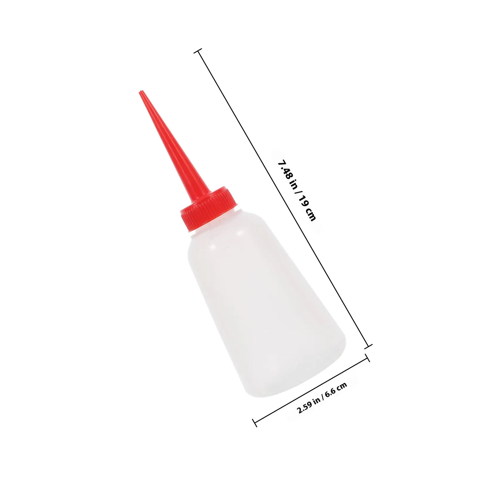 2Pcs Plastic Sewing Machine Oil Bottles Engine Oil Jugs Red Nozzle Precision Needle Tips Squeeze Bottles for Embroidery and Auto view 2